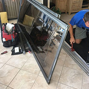 sliding glass door frame repair Rancho Murieta